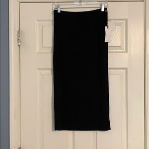 Black pencil skirt